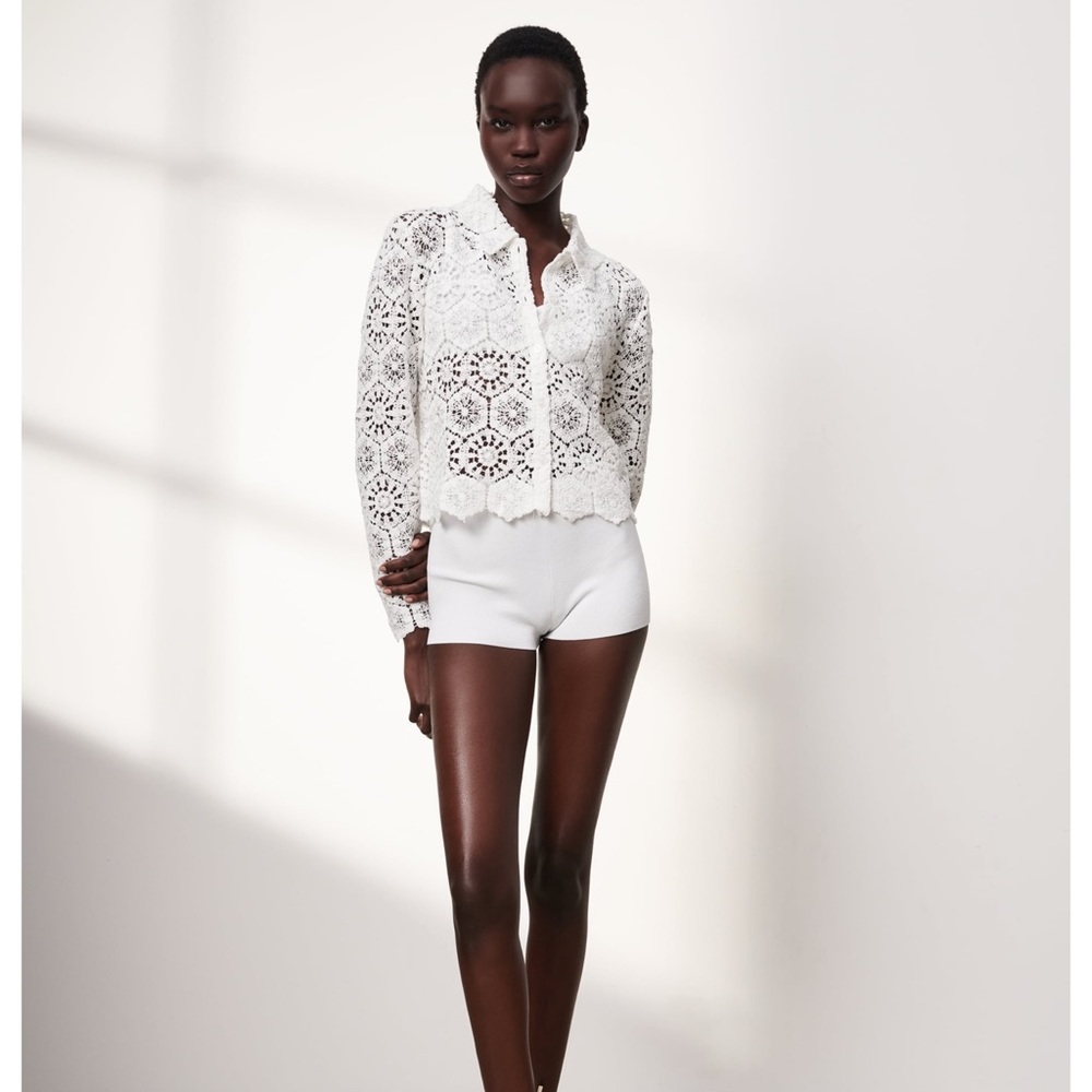 CROCHET DRESS SHIRT